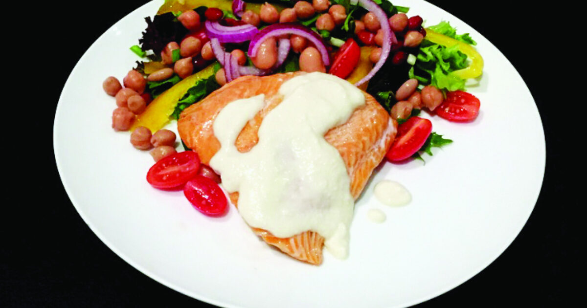 Salmon and 4 bean salad • Heart Research Institute UK
