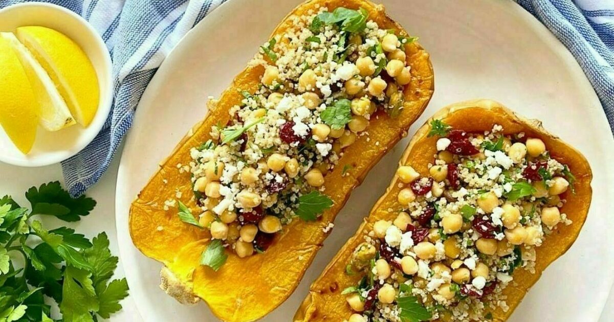 Stuffed butternut pumpkin • Heart Research Institute UK