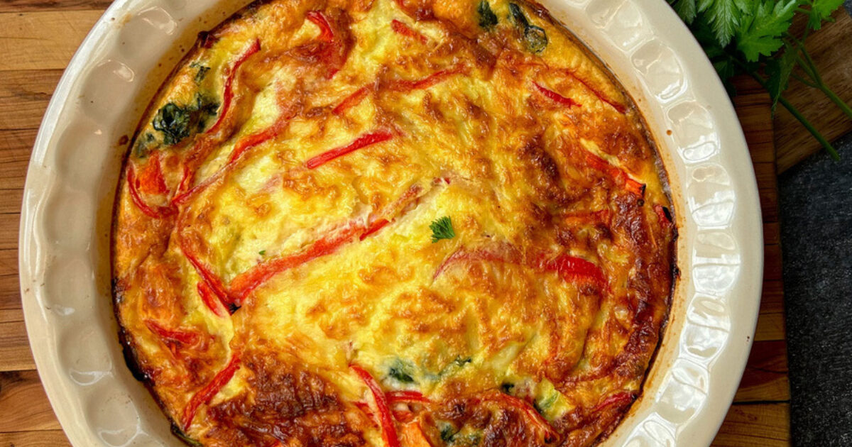 High protein vege frittata • Heart Research Institute